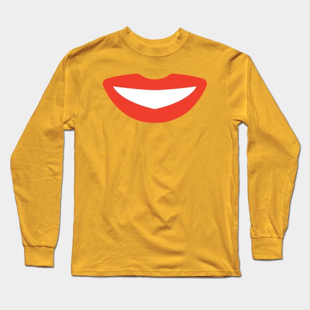 Mini Smiling Lips Long Sleeve T-Shirt by DCLawrenceUK